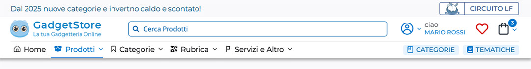 SitoWeb – E-commerce per dropshipping (2024) 12 gadgetstore header desktop v4